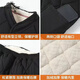 Classic car middle-aged and elderly cotton-padded coat and trousers suit for winter, thick velvet for dad, men, warm lamb velvet cotton-padded clothes, grandpa cotton-padded jacket, dark gray set (top + trousers) 2XL recommended 110-130Jin Jin is equal to 0.5 kg