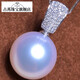 Guran Natural Seawater Pearl Pendant Nanyang Australian White Pearl Pendant Extremely Strong Light Perfect Circle as a Birthday Gift for Mom Nanyang Australian White Pearl 14mm
