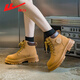 
Huili women's shoes for winter Martin boots for women plus velvet warm snow boots cotton shoes for women 0637 yellow - four seasons 36