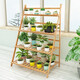 Yiga flower stand balcony flower stand multi-layer indoor folding flower stand household simple storage rack 3 layers 80