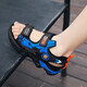 Xuantus children's sandals men's new summer boys' sandals medium and large children's soft sole non-slip children's student sandals black and blue size 33
