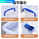
Thickened Hengda storage box multi-functional simple transparent plastic toy box car storage box sorting box 2687 about 55L transparent wheels
