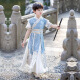 九能2025男童汉服新款夏季儿童中国风王爷古装龙年帅气高端演出服六一 长风短袖 130 适合123-133/26-31KG