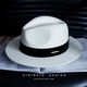 ALBINELE French new autumn and winter white wool topper hat for men and women black big head flat ridge felt hat versatile camel pure black regular code M (55-57.5cm) adjustable