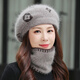 Qustar's new beret women's winter mother's beret women's new warm hat knitted woolen hat medium khaki (single hat) one size fits all (elastic)