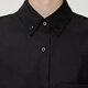 Jiangnan Buyi (Jnby) Summer Women's's Griny's Sied Loose Casual Straight Shirt Collit Style 5O4F14110 001 / Black XS
