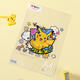 Morning Pokémon PVC Soft A4 Polsterteller Schreibkissen für Studentenprüfung Pikachu Transparent Platte wasserdicht schmutzig-resistentes Schüler Desktop Schreibpad Pokémon A4 Platte [1 Stück + Aufkleber] QDB983an