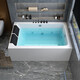 Okalen double baignoire maison acrylique indépendant de surf de surf de surface bulle constante température grande taille de bain personnalisé 1585 * 890 * 670 jupe bilatérale cylindre vide 0m