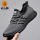 
Old man's head mesh shoes men's breathable flying mesh shoes 2025 spring and summer new outdoor travel shoes soft thick sole dad's shoes non-slip 15619 gray 42