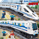 Lei Gao Fuxing Control remoto Bloques de construcción del tren eléctrico Armblía Armonía Mantenimiento del ferrocarril de alta velocidad Toya Harmonía Tren de alta velocidad 941 Partículas Tren de control remoto