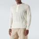 Auralee Men's Wool & Silk Henley P00894906 White M M