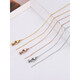 BOMP Old Phoenix Gold Store Model Imitation Gold Everything Can Wear Versatile 18k Gold Ultra-Fine Needle Type Universal Chain Plain Chain O-shaped Chain Rose Gold O-shaped Chain (Needle Type)