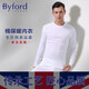 BYFORD (BYFORD) men's autumn clothes and autumn pants cotton counter knitted thermal underwear set long sleeve base men's red MW8826846 MW8826-top-black-thin 2XL