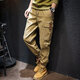 Capti American Navy Retro Workwear Pants Men's Loose Trendy Brand Spring Autumn and Winter Casual Pants Men's Large Size Leg Pants Khaki Spring and Autumn Regular Style Free Shipping Insurance XL (175) 130-145Jin Jin is equal to 0.5 kg