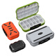 Hanshu Fishing Accessories Storage Box Tools Fishing Gear Special Accessories Box Fish Hooks and Bait Small Parts Multi-Function Waterproof Lure Box Medium/9 Grid Small Black Box Portable Mini Model