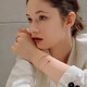 
ZEGL double-layer slim waist rose gold bracelet women's bracelet high-end 2025 new birthday gift for girlfriend