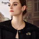 Eternelle French Eternal Black Knight Series Brooch High-end Light Luxury Design European and American Corsage Brooch