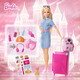 [70% neuf] Barbie (Barbie) Toys Girls Girls Girls Toys Toys Little Princess Doll Dress Up Doll - Barbie FWV25 dans Barbie Travel