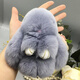 Schoolbag hanging chain women's clothing dead rabbit key chain female cute internet celebrity Korean version student schoolbag hanging bag hanging decoration couple small gift brown [pretending to be dead rabbit]