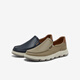 Bata loafers men's 2025 spring casual breathable cowhide thick sole one foot pedal G6850AM5 dark blue 40