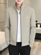 
Lemon jacket men's spring and autumn trendy men's casual jacket 2025 new youth spring windbreaker high-end lapel top khaki 695 single size L about 105-120Jin [Jin equals 0.5 kg]