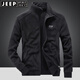 Jeep Spirit Jeep Fleece Jacke Herren- und Winterstand Halsband Fleece Top warm warm im Freien Innenkörper sowie Vlies verdickte Männerkleidung JPZM-9901 GRAU L Empfohlen 120-140jin [Jin gleich 0,5 kg]