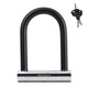 Neutral Elektrofahrzeug-Lock-Diebstahl-Lock-Motorrad-Lock-Anti-Plitten-Batteriefahrrad U-förmige Schaltradfahrrad Fahrrad Tragbares U-förmiges Fahrzeug Lock Black Classic Model ca. 695 Gramm