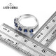Guran 1.15 carat sapphire ring women's natural colored gemstone jewelry gemstone 925 silver inlaid No. 13