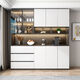 Yu Mengxindi sideboard wine cabinet integrated with high wall cabinet modern simple living room storage cabinet light luxury cabinet storage cabinet storage cabinet storage model 15280*40*220 pack installation