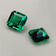 Emerald loose stone square color Colombian green jade square 7X7mm