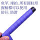 Huaiguoying bicycle handle wrap, fashionable sweat-absorbent strap, super fiber extended anti-slip fishing rod handle wrap strap, breathable and wear-resistant, thin blue, about -1.1 meters long, 2 pack, trial pack