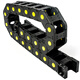 MPPMCK SELLO AMARILLO SELLO Máquina de arrastre de la cadena de arrastre de arrastre Máquina de corte láser Máquina de grabado de la cadena del tanque Yiheda El sello de lunar amarillo puede abrir 2575R55