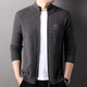 Hengyuanxiang 100% Cardigan Herren -Strickjacke 2024 Herbst und Winter Neue Jugend -Mode -Pullover Jacke Solid Color Pullover Stand Collar Schwarz M 170/48/105