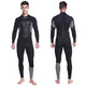 HiSEA1.5mm wetsuit men's thermal suit one-piece surfing suit snorkeling suit jellyfish suit swimsuit winter swimsuit black S