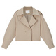 Vanchiman Khaki Kurzwindbrecherjacke für Frauen 2024 Herbst Neues High-End-Temperament Top M3891 Khaki L.
