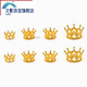 Wenying 18K gold crown bead top bead card ring flower hat diy handmade jewelry pendant beads material accessories mini 4.2/5.3mm one (F355)