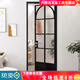 勤凯法式老铁门玻璃门卫生间门复古洗手间厕所门平开门包厢轻奢拱形门 法式复古平开门 肌肤黑