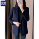 ROMON quilted suit jacket for women winter thickened 2026 new small casual temperament Korean style cotton woolen suit detachable quilted style blue suit + quilted S
