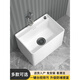 Balcón XMSJ Cerámico Tank Baño Baño Cuenca Granja Gran Piscina para el suelo Fourroom Pool de altura de gran altura K15052 Longitud*36 Ancho*42 Piscina de altura de mopas + Pistola de rociado de grifo plateado