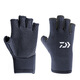 DAIWA Autumn and Winter DG-8023CS Winter Anti-Slip Fishing Gloves Cold-proof and Warm Fingerless Gloves Exposed 3 Fingers Black One Size