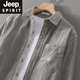 Jeep Spirit Spirit Spring de manga larga para hombres Camiseta de pana de gama alta y solapa de otoño Camiseta de alta gama de hombres de terciopelo rayado grueso de color rayado