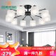 Dishi Lighting Living Room Chandelier Light Luxury European Style New Modern Simple Bedroom Lamp Home Restaurant Lamp Simple Modern Living Room Lamp 6 LED Warm Light