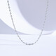 Saturday Fortune (ZLF) PT950 platinum necklace for women, fashionable and versatile Japanese chain, adjustable plain chain 1.90g 40cm + tail chain 5cm