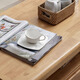 Nordic all solid wood coffee table living room small apartment simple modern home rectangular log tea table with drawers four-drawn walnut coffee table 120*60*45cm self-installation