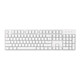Ai Shitou FE87 / FE104 Iron Series Mechanical Keyboard Full-key No-pressure DIY Magnetic Top Cover 104 Key - White - Dust Tea Roller