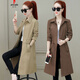 Pier Cardin 21 Spring and Summer Thin Windbreaker Windower Women's Mid-Longlewenbreaker Jacket Women's Mid-Longle's Mid-Longing Version New Style Spring and Automne Khaki L Suggestion-116Jin [Jin est égal à 0,5 kg]