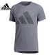 阿迪达斯 （adidas）(Adidas)男装T恤夏季新款运动服户外舒适跑步训练休闲短袖FH6625 GR7070灰色 S