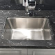 科勒（KOHLER） 厨房水槽洗菜盆台上台下式单槽套餐加厚304不锈钢洗碗槽洗菜池 3884T-C-NA单槽小户型