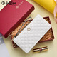 
Goldlion wallet women's 2025 new long leather mobile phone bag fashionable diamond handbag women's zipper large capacity clutch white [official authorization - one fake one and ten fines]