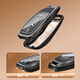 Woting Mercedes-Benz E300L Key Cover Car GLC350L Herren GLE450 Legierung E-Klasse S-Klasse High-End-Holzkornschlüsselschnalle A-Typ [Sandelholzbraun]+ Metallschnalle